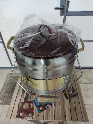 Olla ferroviaria artesanal inoxidable 