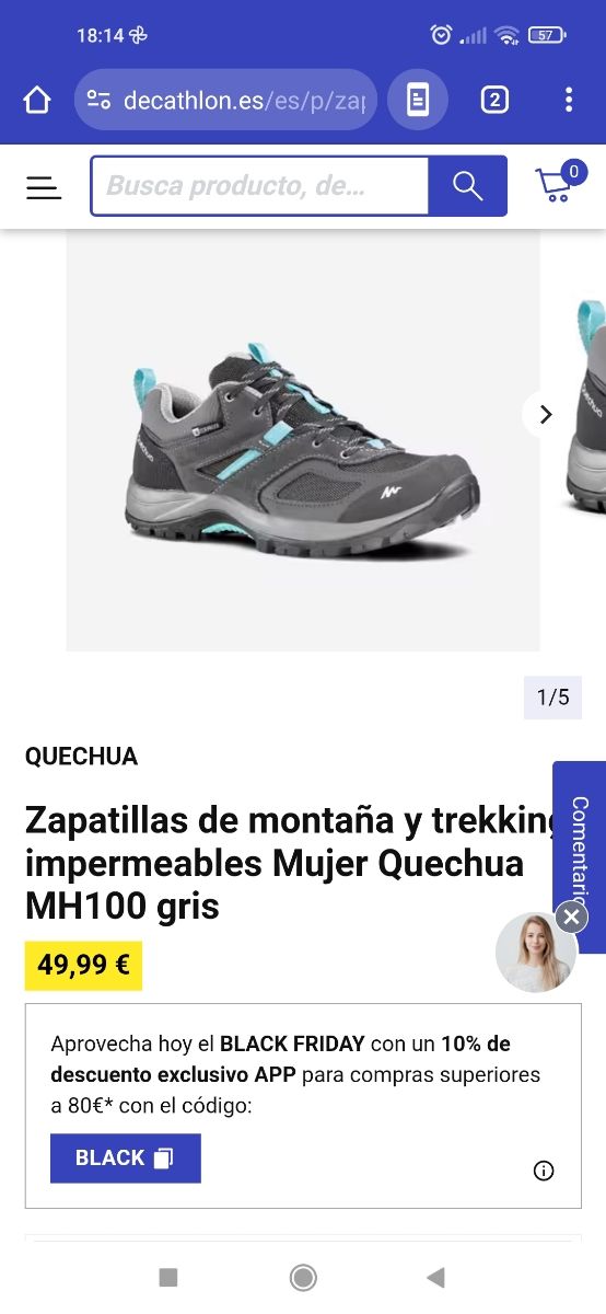 Zapatillas de monte 41
