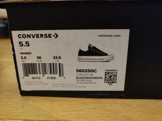 Converse ALL STAR Plataforma (Negras)
