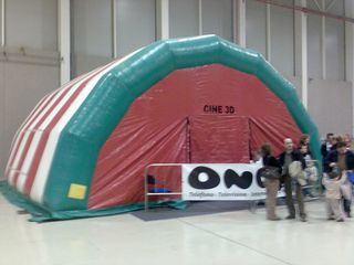 Vendo/cambio carpa hinchable de 60 metros cuadrad