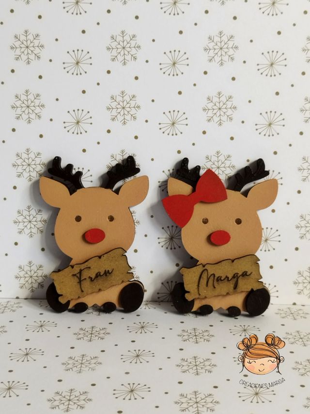 Decoración de madera para árbol de navidad