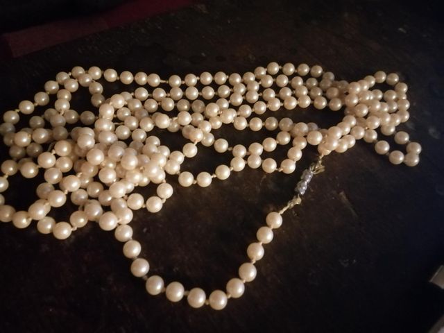 LUNGA COLLANA PERLE VINTAGE ----1,80 CM