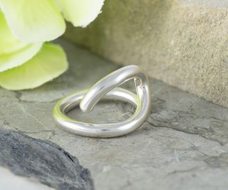 Anillo abierto Tous de plata 925 Bent