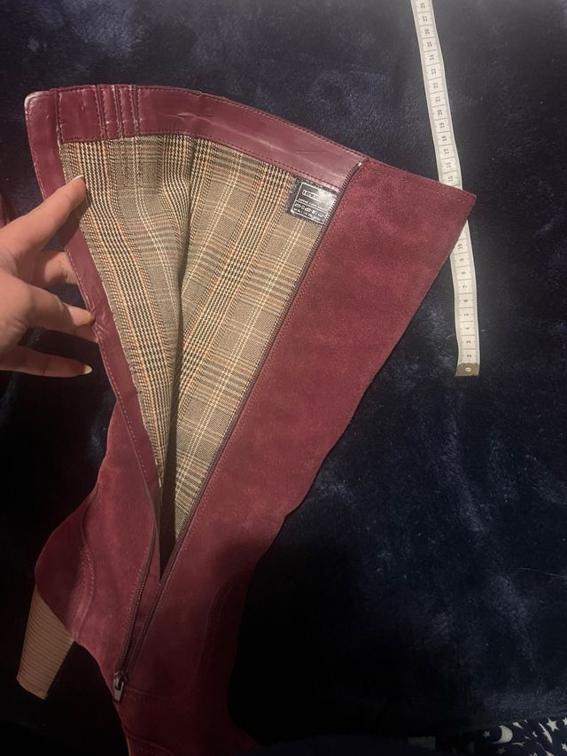 Botas de piel caña Alta