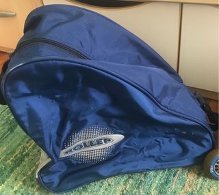 Patines niño/niña, con protectores, casco y bolsa