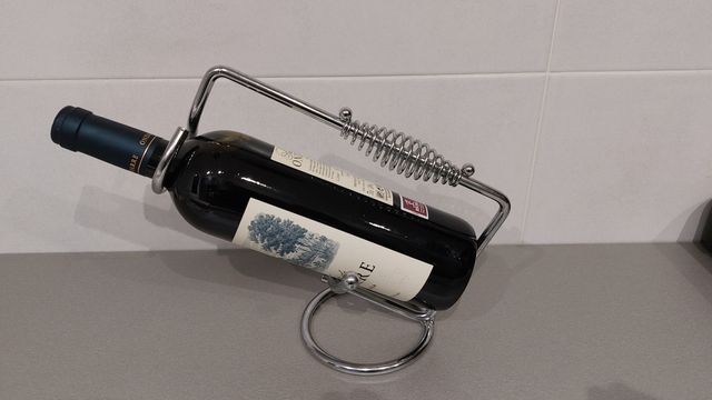 Botellero individual  en acero inoxidable