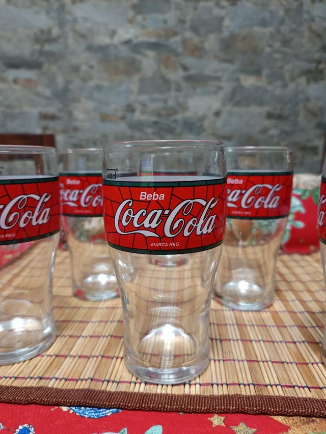6 VASOS DE COLECCIÓN MARCA COCA COLA