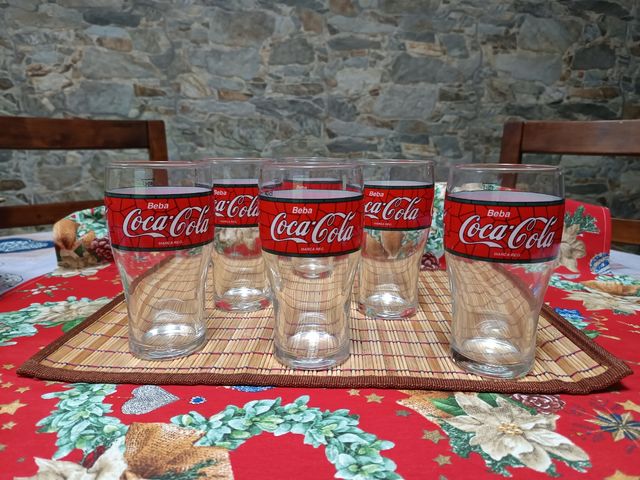 6 VASOS DE COLECCIÓN MARCA COCA COLA