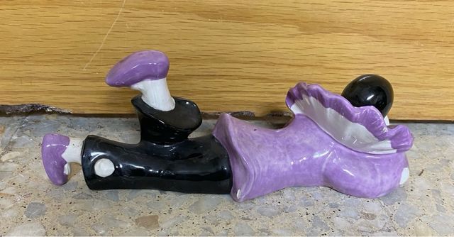 Figura de porcelana payaso arlequin