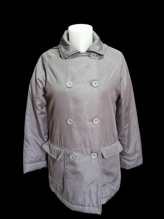 Gabardina Acolchada cruzada.