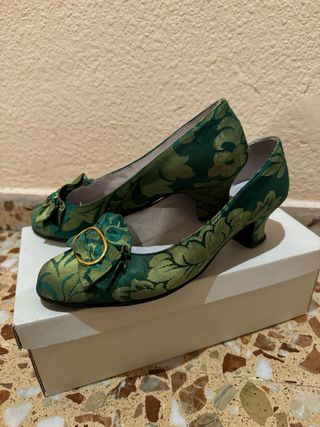 Traje verde fallera 