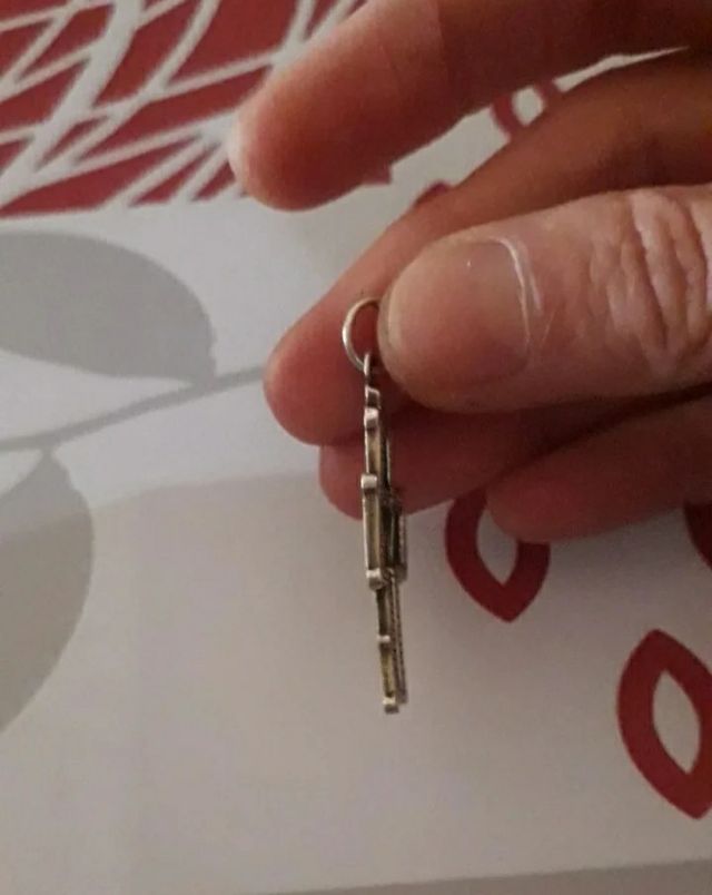 Colgante cruz de plata