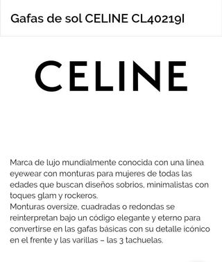 Gafas de sol CELINE CL40219I