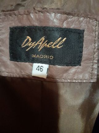 Cazadora de piel "Dyapell" talla 46