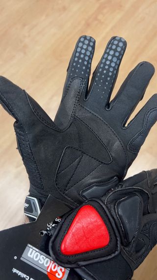 Guantes de cuero para moto
