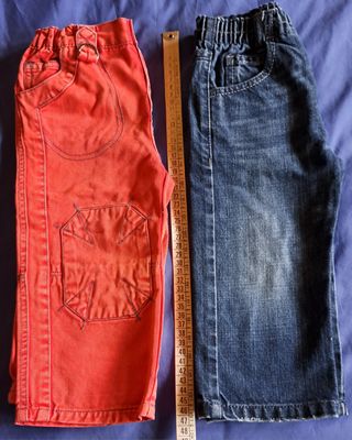 Coppia pantaloni bimbo/a 12 mesi