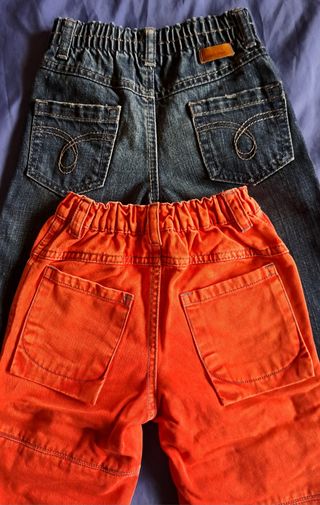 Coppia pantaloni bimbo/a 12 mesi