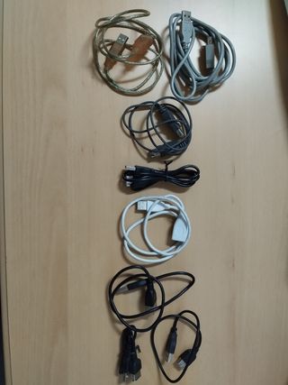 Cables USB con salida macho y hembra