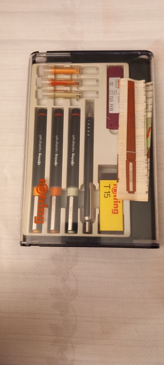 Estuche completo Rotring Rapidograph NUEVO