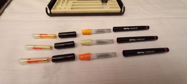 Estuche completo Rotring Rapidograph NUEVO