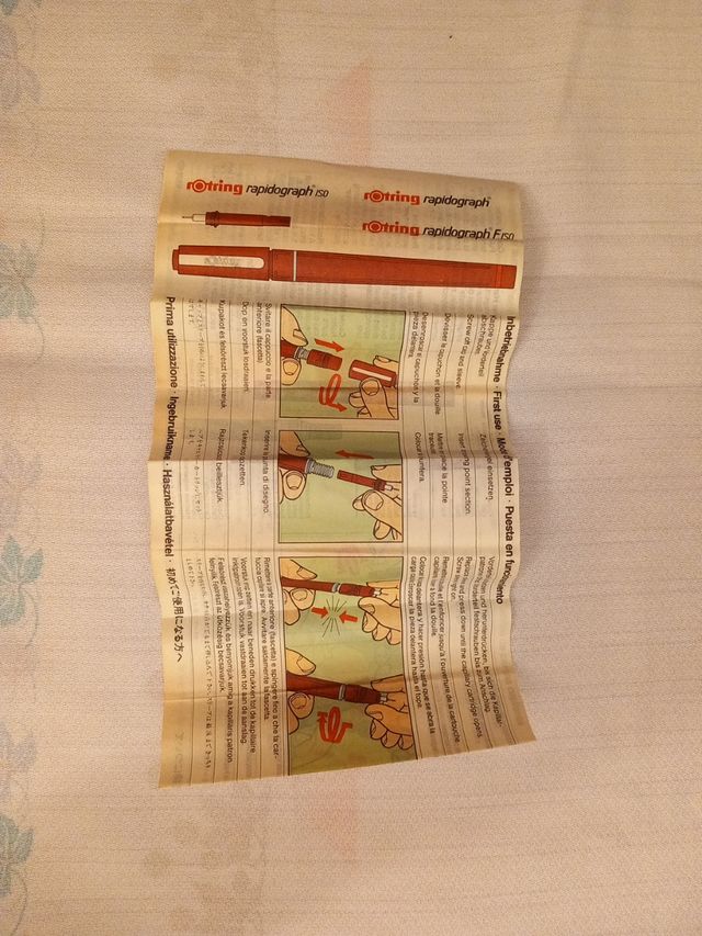 Estuche completo Rotring Rapidograph NUEVO