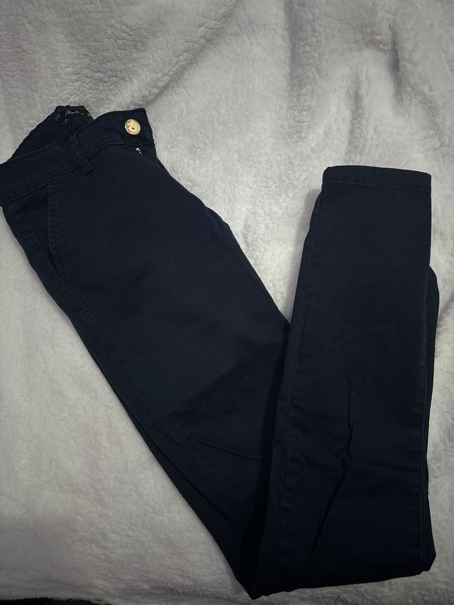 Calças elásticas com bolsos S/M