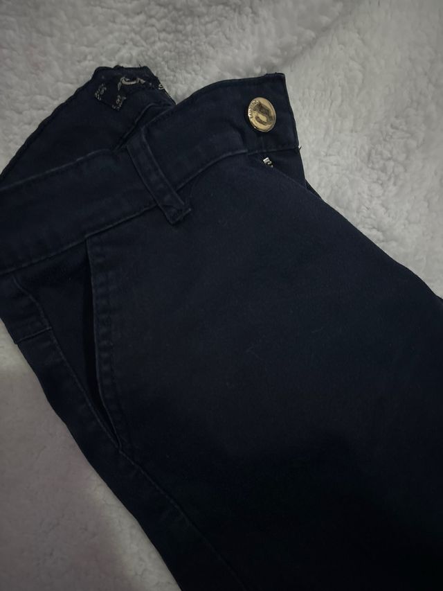 Calças elásticas com bolsos S/M