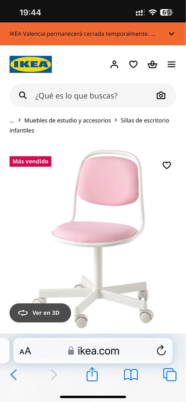 Silla de estudio niños