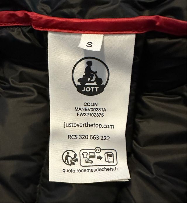 Chaqueta JOTT plumón pato