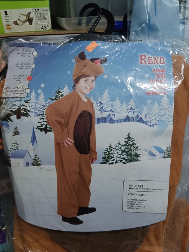 Disfraz T.5-9 de Reno 🎄 Navidad