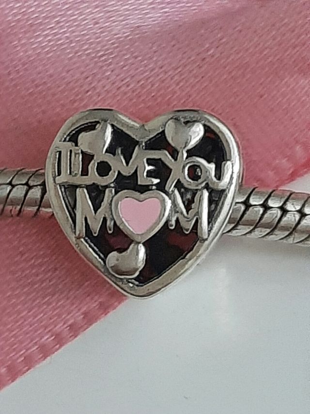 Charm I love you Mom en plata S 925.