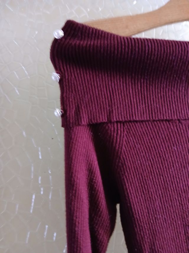 Maglia lavorata a costine