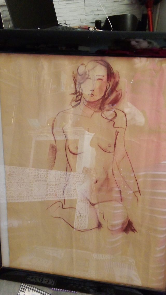 Litografia KIKI MONTPARNASSE PARIGI 1947