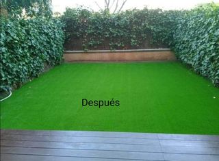 Mantenimiento de jardines césped artificial 