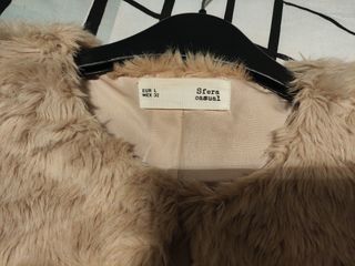 Cazadora de pelo rizo beig