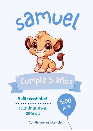 Invitación de cumpleaños