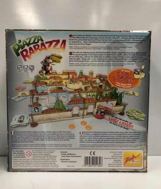 Juego de mesa pizza Rabazza