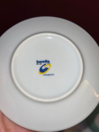 Servizio da 6 TAZZINE DA CAFFÈ+6 PIATTINI NUOVI AB