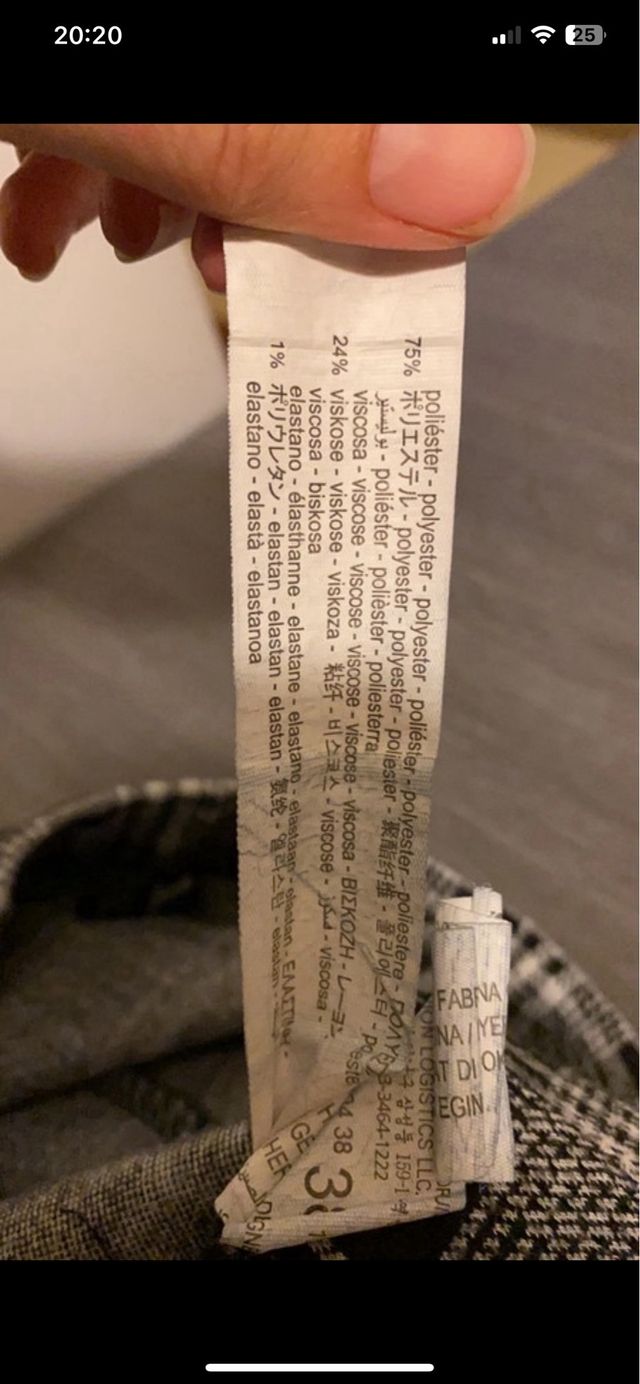 Legging de cuadros blanco y negro Stradivarius