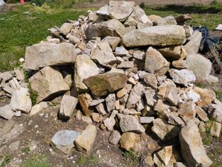 Piedra de una casa antigua