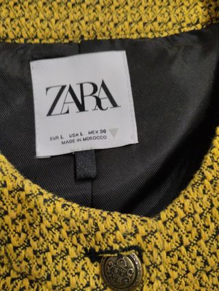 Chaqueta Zara Amarilla