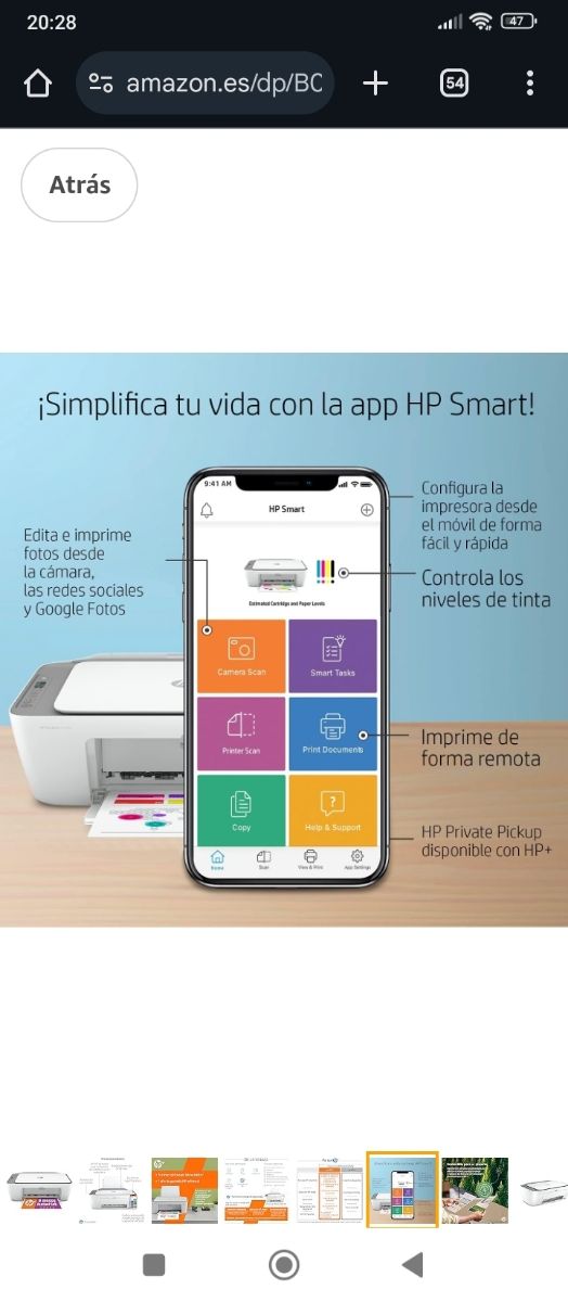 Impresora HP deskjet 2720e