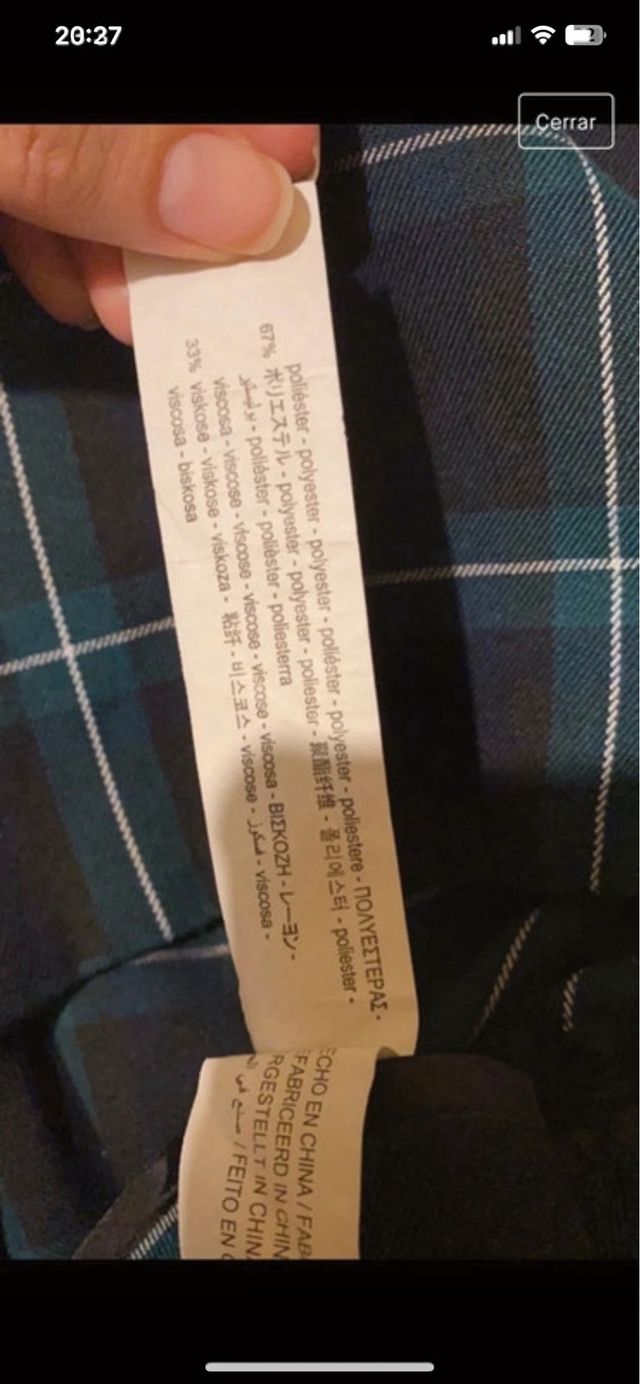 Mini falda cuadros escoceses Stradivarius