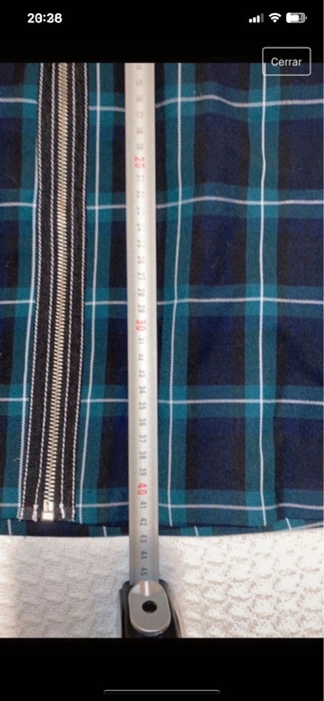 Mini falda cuadros escoceses Stradivarius