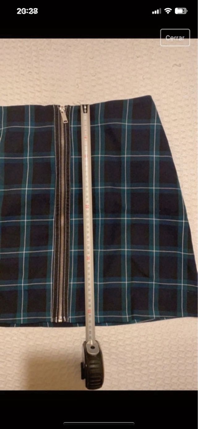Mini falda cuadros escoceses Stradivarius