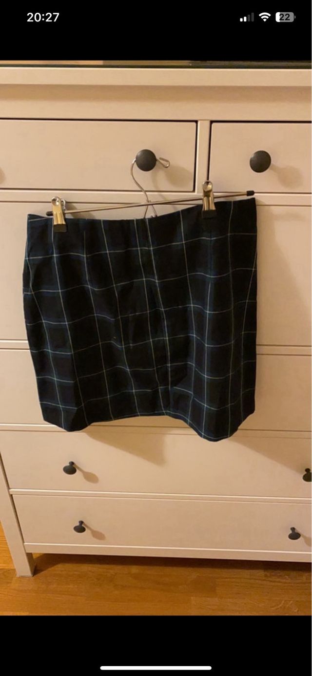 Mini falda cuadros escoceses Stradivarius