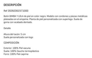 Botines piel Bimba y Lola