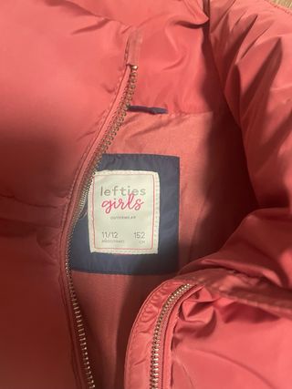 Abrigo niña talla 11/12