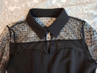 Vestido negro con cuello