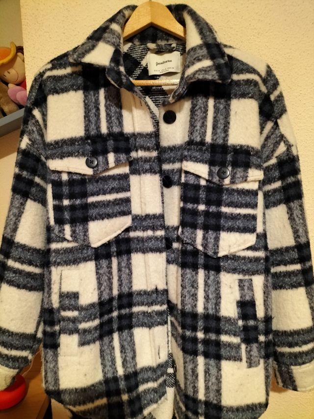 Chaqueta a cuadros Stradivarius